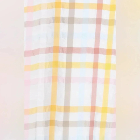 NWT Cinq a Sept Astor Plaid Gingham Midi Dress - Spring Summer Ruffled Tiered - Picture 3 of 8